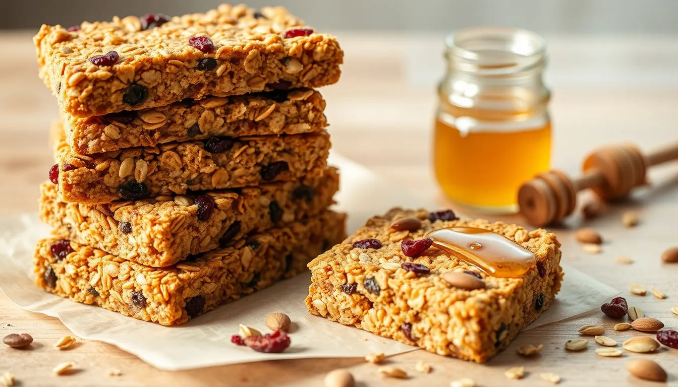 Honey Granola Bars: No-Bake and Baked Recipes (6 Flavor Variations)