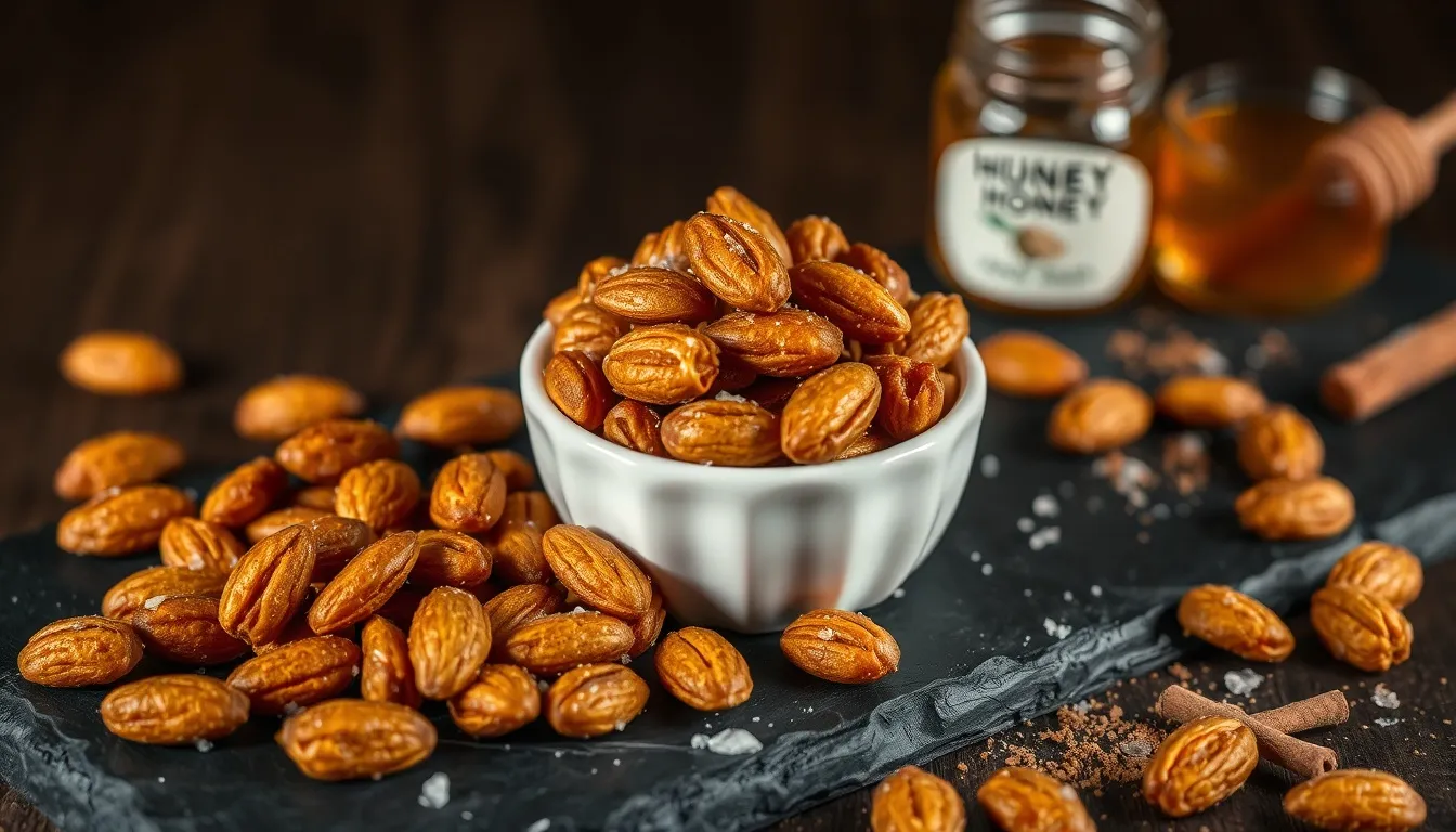 Honey Roasted Almonds: Easy Oven Recipe (6 Flavor Variations)