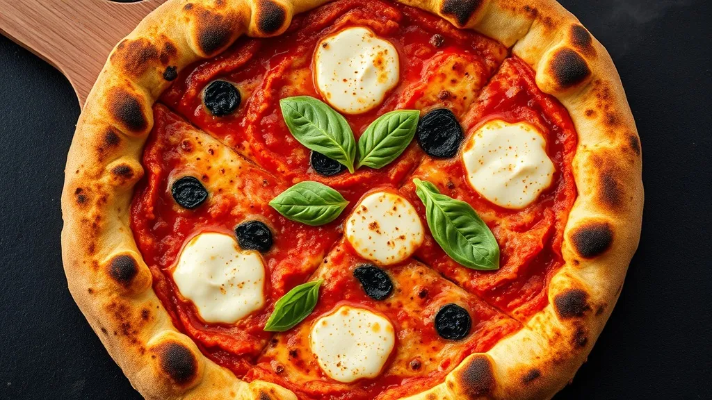 Stretchy honey pizza dough hand-pulled over a floured wooden board showing texture