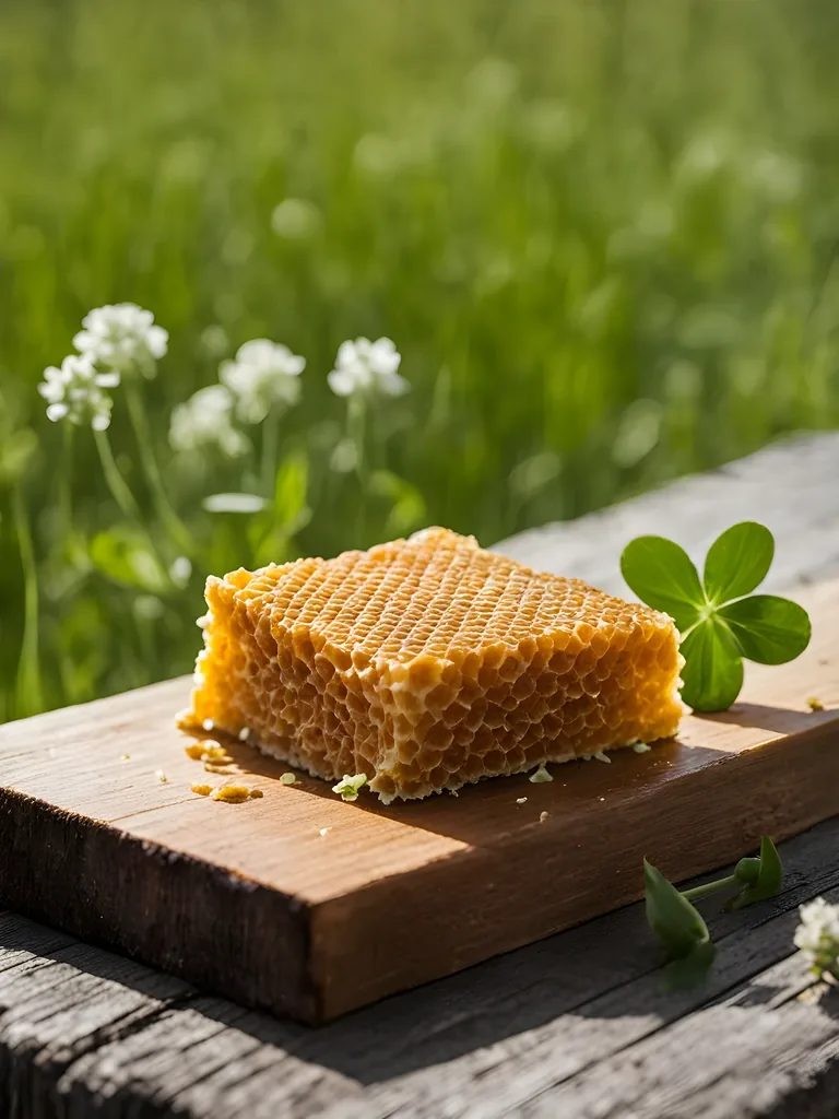 Ames Farm Sweet Clover Raw Comb Honey — Clover honey from USA