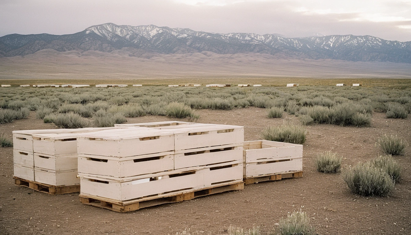 Nevada desert landscape with sagebrush and distant mountains under vast sky