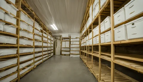 Illustration of a beekeeping supply store
