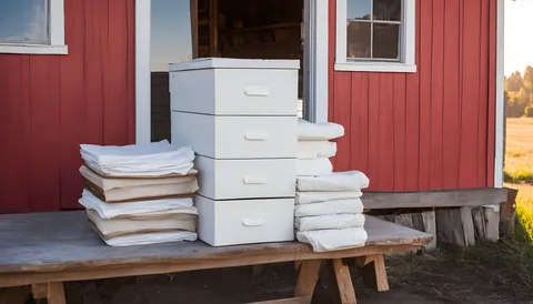 Illustration of a beekeeping supply store