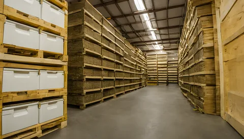 Illustration of a beekeeping supply store