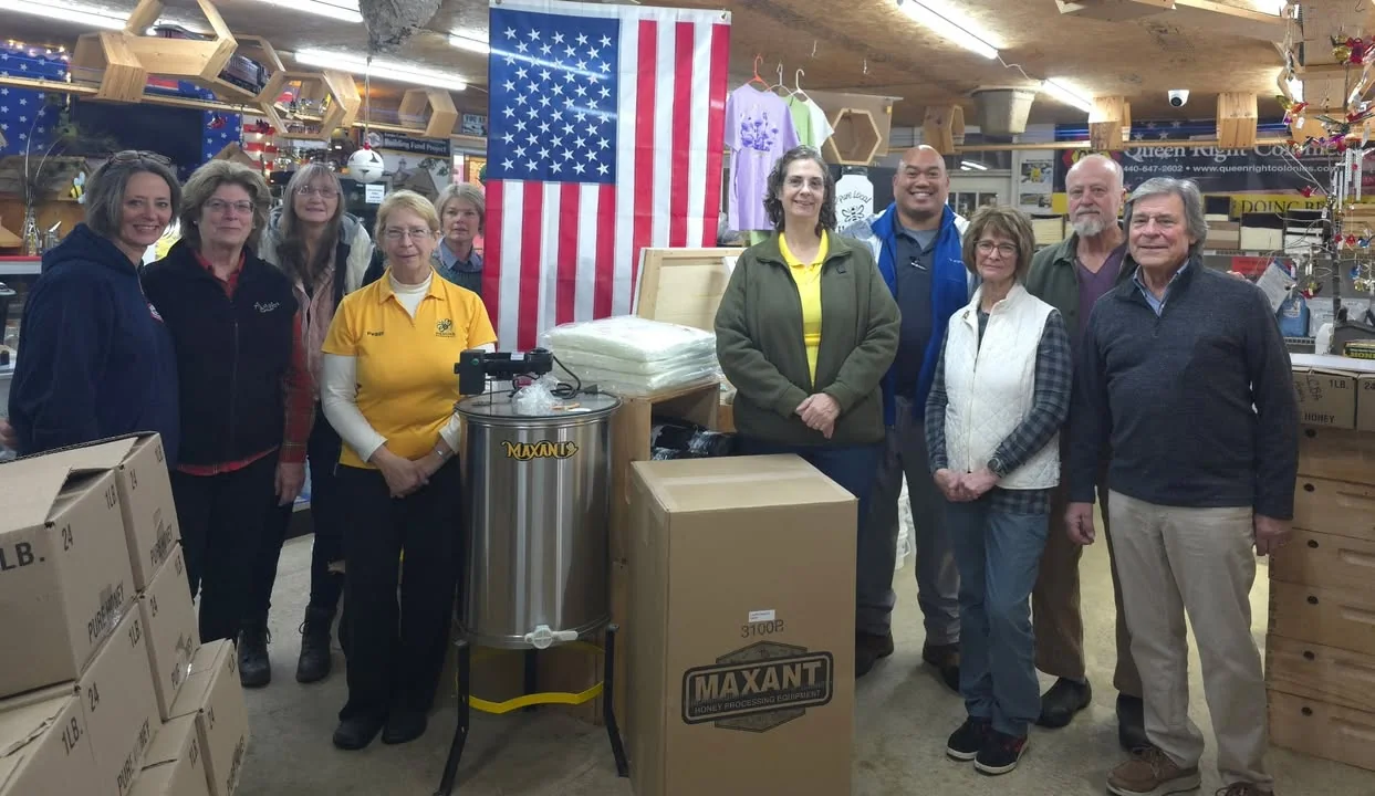 The Queen Right Colonies team in the store