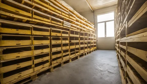 Illustration of a beekeeping supply store