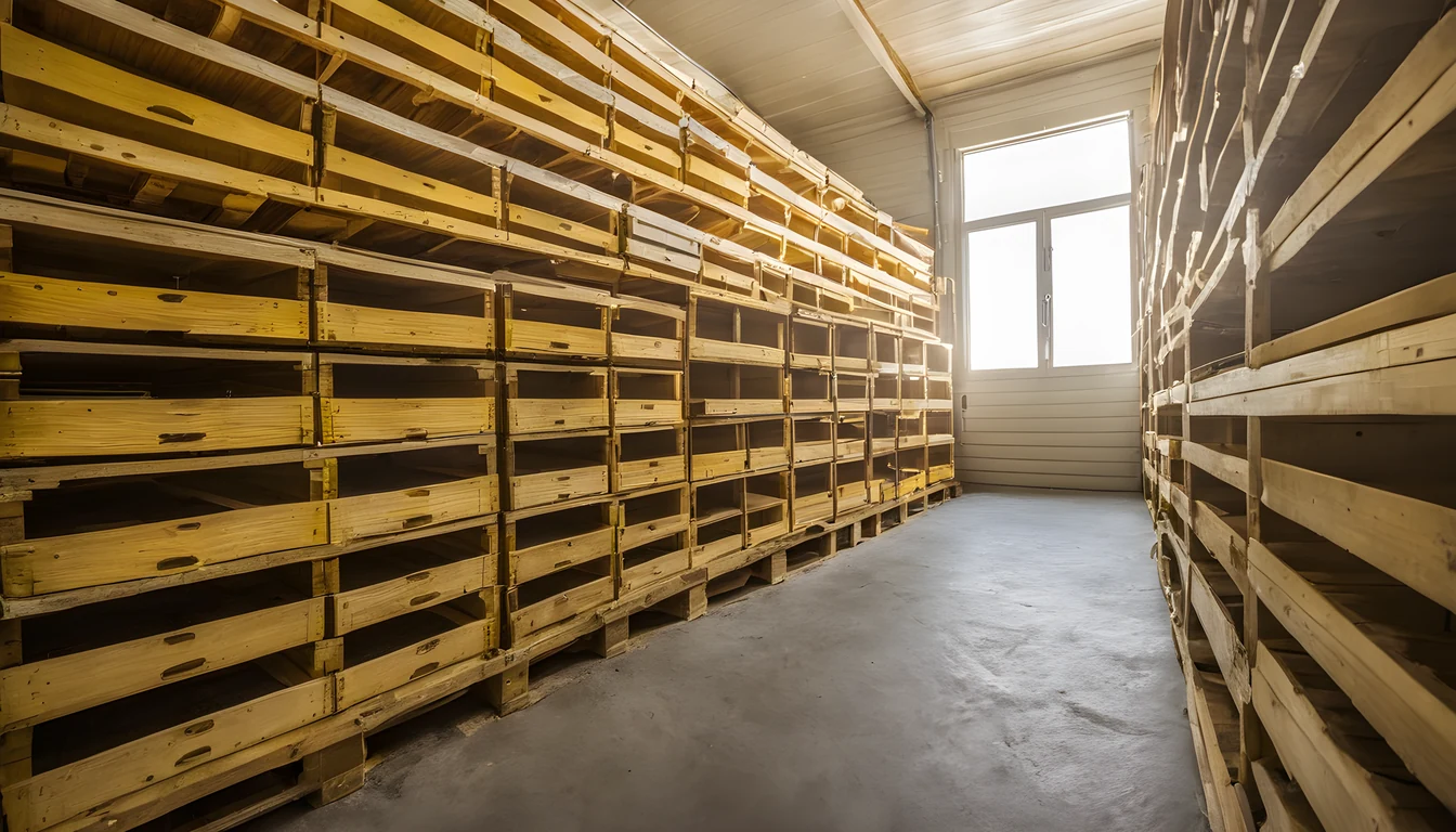 Illustration of a beekeeping supply store