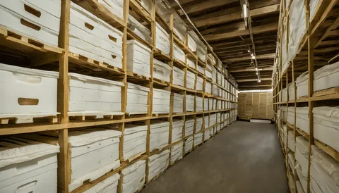 Illustration of a beekeeping supply store